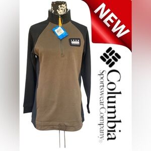 Columbia Lodge Tunic Pullover – Women’s Medium Olive Green & Black –‎ NWT